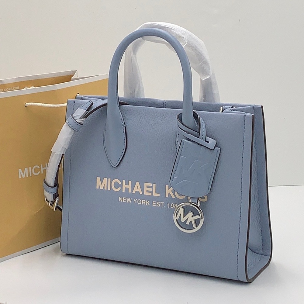 MICHAEL KORS Mirella Small Shopper TZ XBody Pebbled Leather Crossbody
Pale Blue - Picture 16 of 16